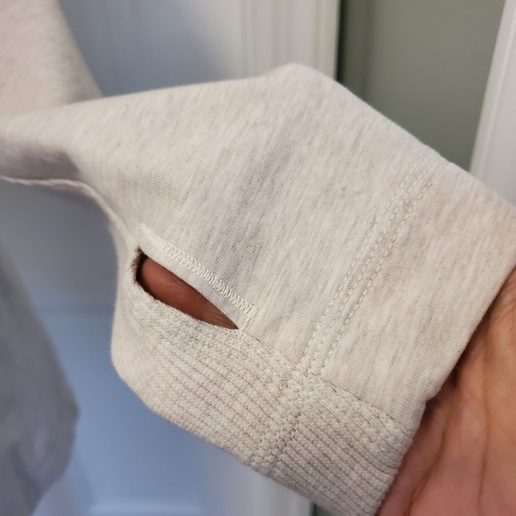 Lululemon Athletica Cream Color Jacket Size 6 Athlesuire fully lined Jacket - Picture 3 of 12